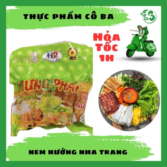 Nem Nướng Nha Trang 500G - Món Ngon Truyền Thống Việt Nam Thơm Lừng
