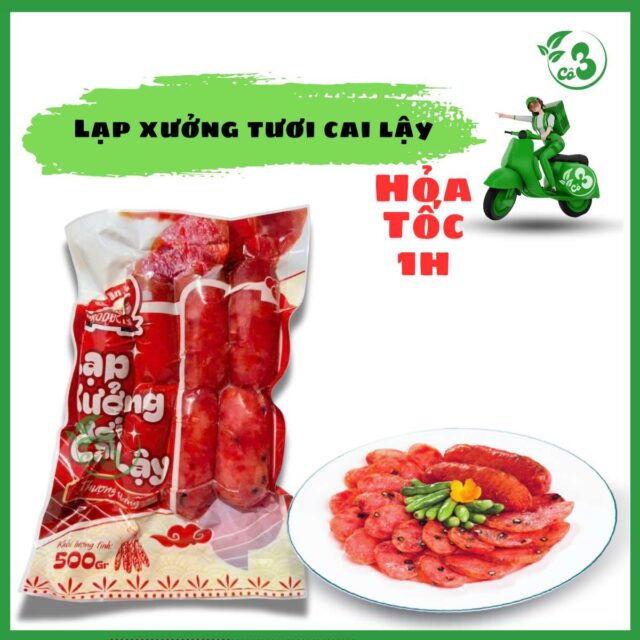 Lạp Xưởng Tươi Cai Lậy 500G - Đặc Sản Miền Tây Thơm Ngon