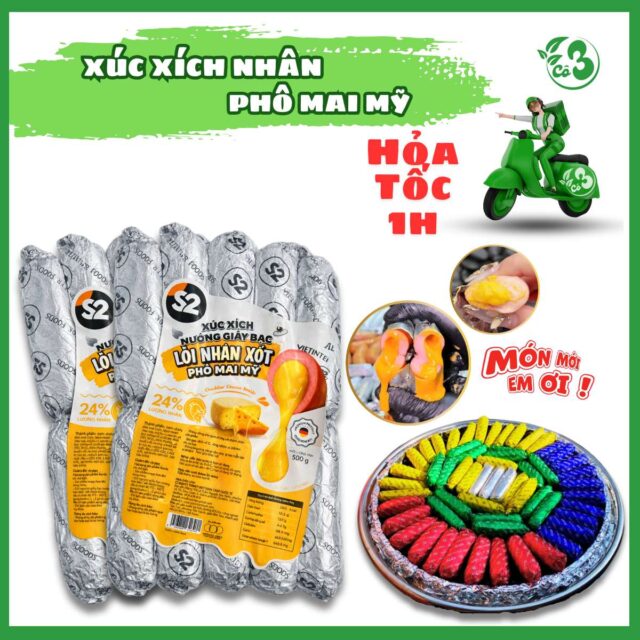 Xúc Xích Giấy Bạc 500G – Thơm Ngon, Tiện Lợi, Không Cần Rã Đông!