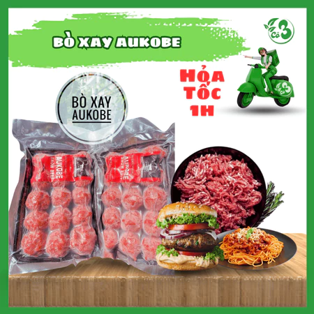 Bò Xay Aukobe 500G - Thịt Bò Cao Cấp Đa Dạng Món Ăn Thơm Ngon