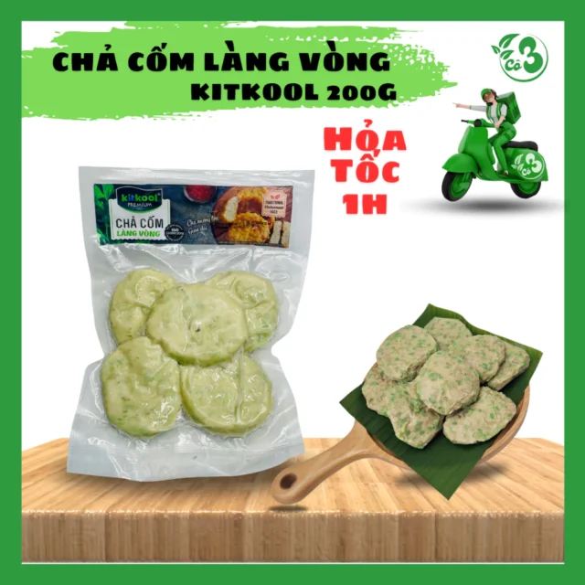 Chả Cốm Làng Vòng 200G - Đặc Sản Hà Nội Thơm Ngon Truyền Thống
