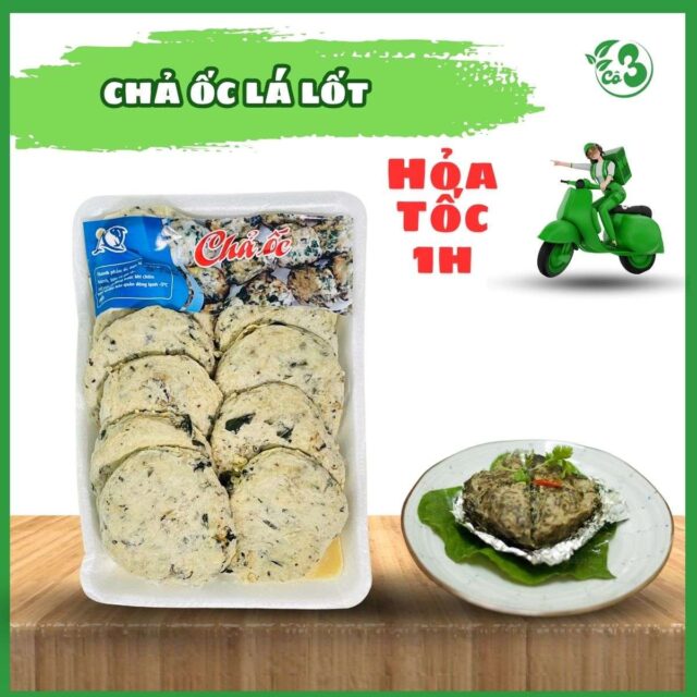 CHẢ ỐC LÁ LỐT 500G – HƯƠNG VỊ TRUYỀN THỐNG, NGON KHÓ CƯỠNG