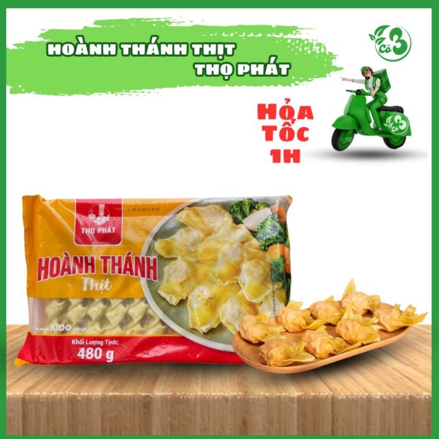 Hoành Thánh Thịt Thọ Phát 480Gr – Hương vị truyền thống, thơm ngon chuẩn vị nhà làm