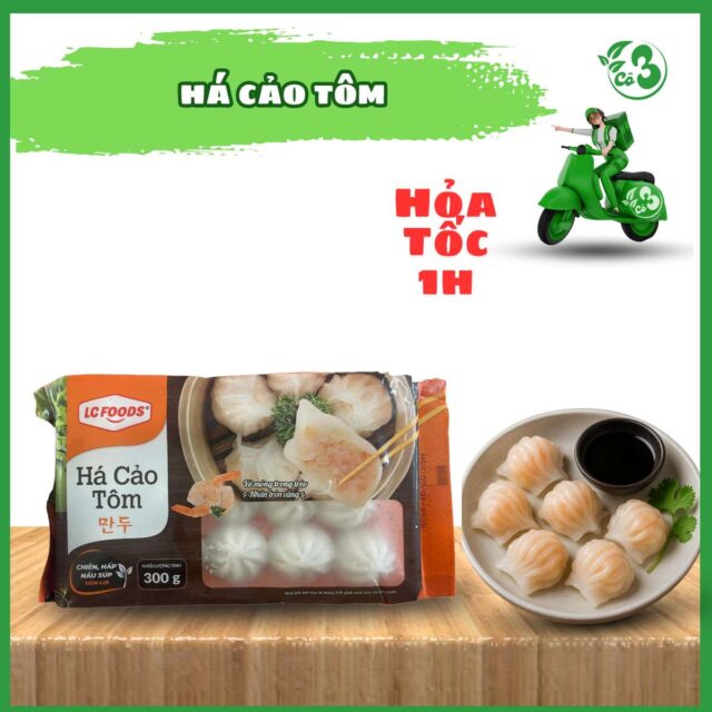Há Cảo Tôm LC Foods 300G – Món dimsum chuẩn vị Hong Kong, thơm ngon tiện lợi cho mọi bữa ăn