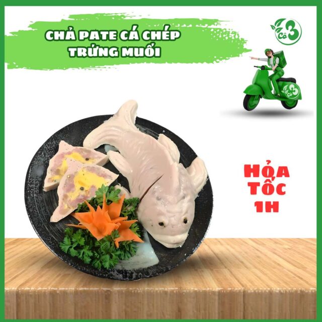 CHẢ PATÊ CÁ CHÉP TRỨNG MUỐI 500G – SỰ KẾT HỢP ĐỘC ĐÁO GIỮA HƯƠNG VỊ BIỂN VÀ NGŨ VỊ BÉO NGẬY