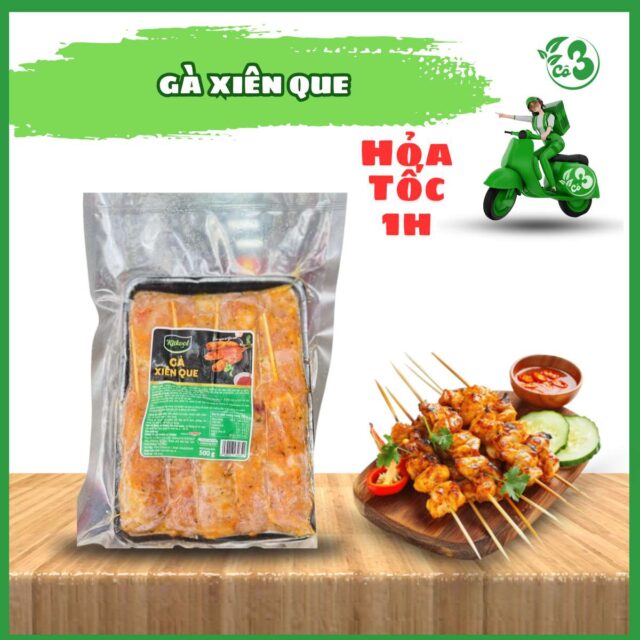 Gà Xiên Que Ướp Sẵn – Tiện lợi, thơm ngon và chuẩn vị cho mọi bữa ăn