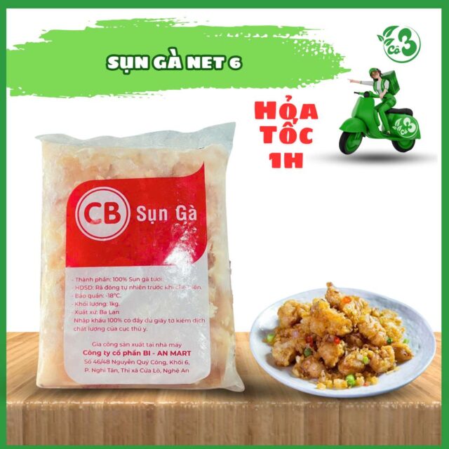 Sụn Gà CP Net 6 – Nguyên liệu tiện lợi cho món ăn giòn sần sật, hấp dẫn